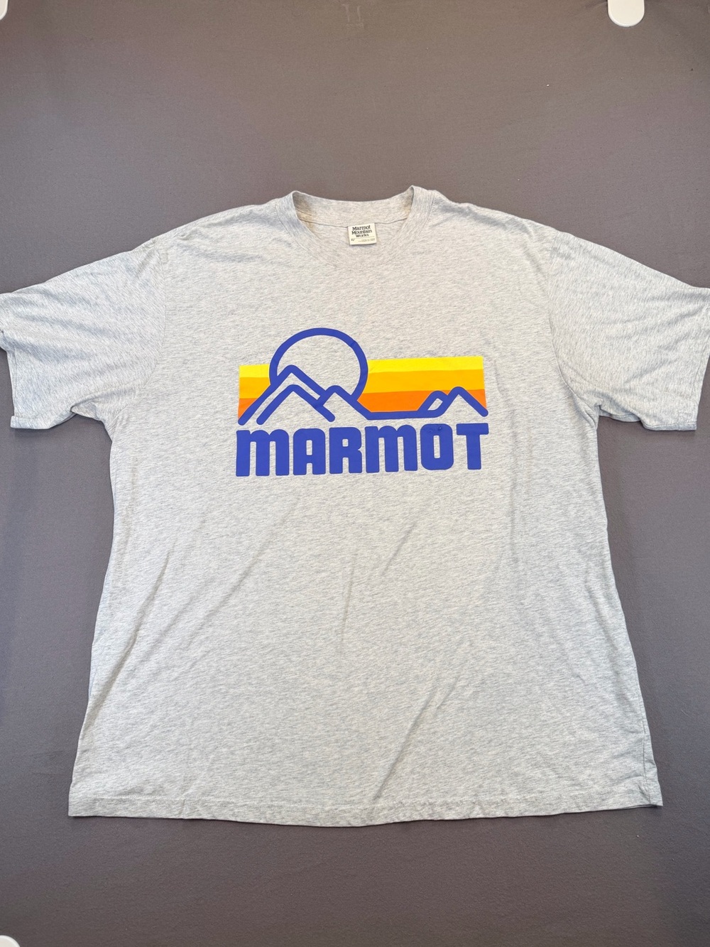 Marmot Light Gray Tee Mens Size XL